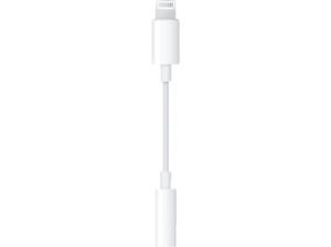 APPLE MMX62ZM/A Adapter, Apple Adapter Lightning auf Audiostecker 3.5 mm(AUX), Weiß