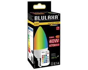 BLULAXA LED SMD Lampe Kerzenform E14 warmweiß 2700K 470lm