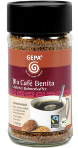 GEPA Fairtrade Bio Instant Café Benita 100 g