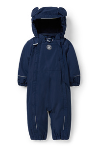 C&A Baby-Schneeanzug mit Kapuze-recycelt, Blau, Größe: 74