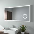 Bild 1 von Badspiegel mit Beleuchtung, Wandspiegel 120x60 cm mit Touch, 3-fach Lupe, Kaltweiß (Modell M) - 120x60cm | Touch+Lupe+Kaltweiß - Emke