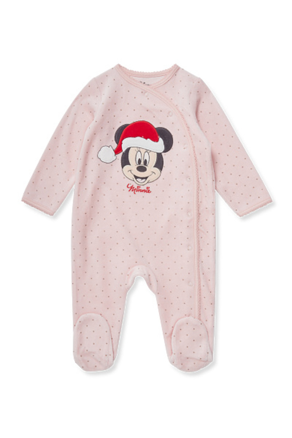 Bild 1 von C&A Minnie Maus-Baby-Weihnachts-Schlafanzug-Bio-Baumwolle, Rosa, Größe: 62