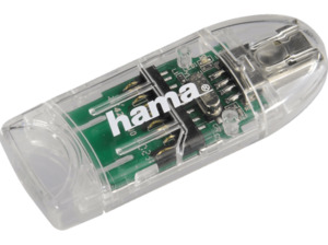 HAMA 8 in 1 USB2.0, Kartenleser, Transparent