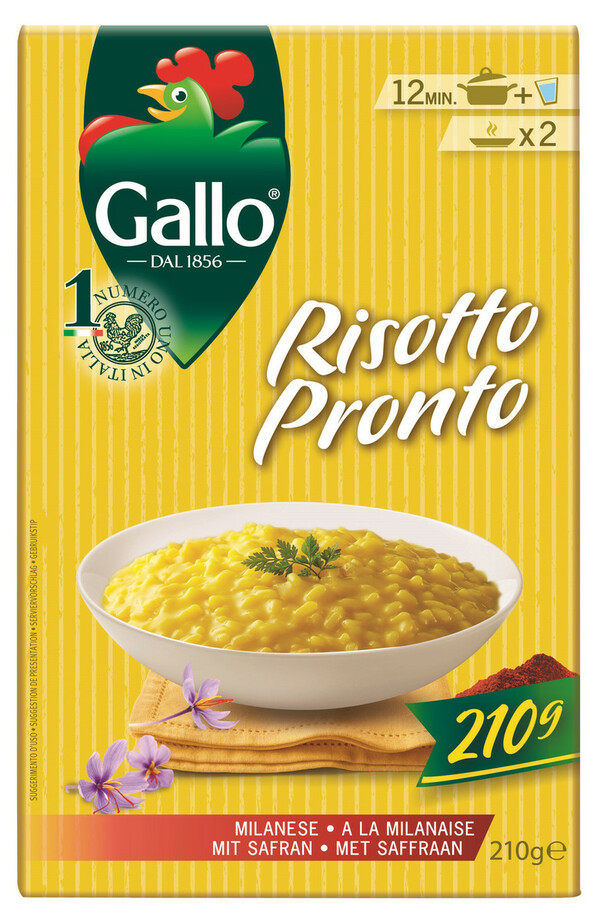 Bild 1 von Gallo Risotto Pronto mit Safran 210 g