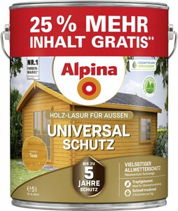 Alpina Universal-Schutz 5 l, teak