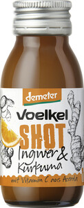 Voelkel Demeter Shot Ingwer & Kurkuma mit Vitamin C aus Acerola 60ml