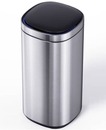 Bild 1 von Tarrington House Mülleimer mit Sensor, Edelstahl / Polypropylen, 30 x 30 x 74,2 cm, 50 L, Infrarot Sensor batteriebetrieben, silber