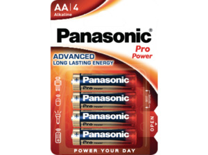 PANASONIC 00235999 LR6PPG/4BP AA Batterie, Alkaline