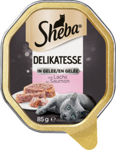 Sheba Delikatesse in Gelee 22x85g Geschnetzeltes mit Lachs