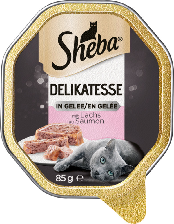 Bild 1 von Sheba Delikatesse in Gelee 22x85g Geschnetzeltes mit Lachs