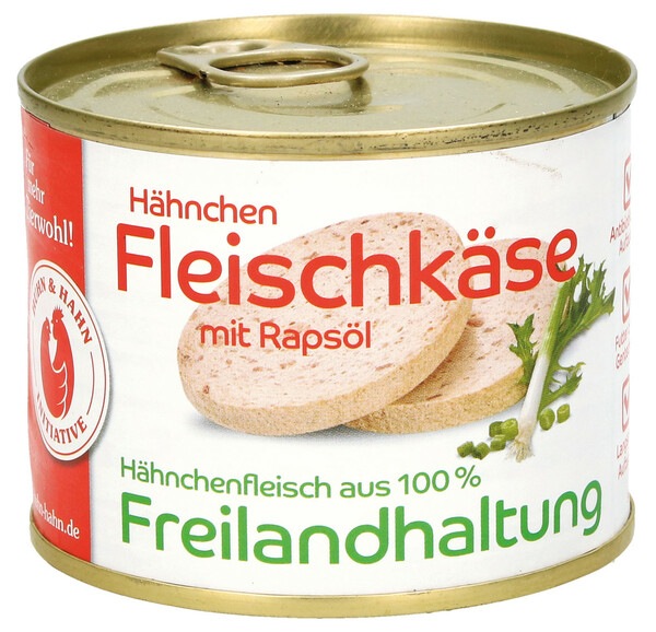 Bild 1 von Allgäu Fresh Foods Hähnchenfleischkäse mit Rapsöl 200G