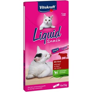 Vitakraft Cat Liquid-Snack 11x6 Stück Rind & Inulin