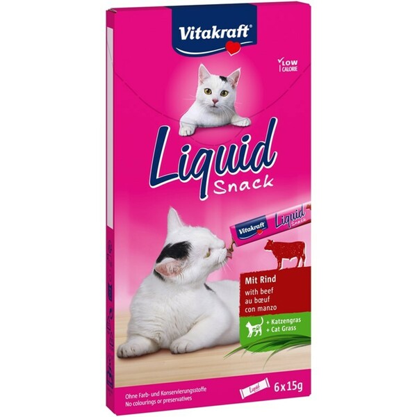 Bild 1 von Vitakraft Cat Liquid-Snack 11x6 Stück Rind & Inulin