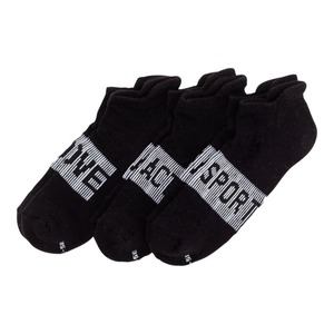 Damen-Sport-Sneaker-Socken mit Schriftzug, 3er-Pack