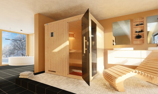 Bild 1 von Weka Element-Sauna HALMSTAD 2
, 
mit Glastür und Fenster