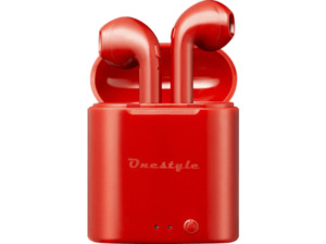 CORN TECHNOLOGY Onestyle TWS-BT-V7, In-ear True Wireless Kopfhörer Bluetooth Rot