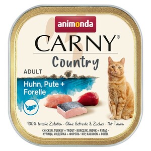 Animonda Carny Country 32 x 100g Huhn, Pute & Forelle