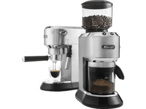DELONGHI EC 685 Barista Bundle Espressomaschine & Kaffeemühle inkl. Zubehör Silber