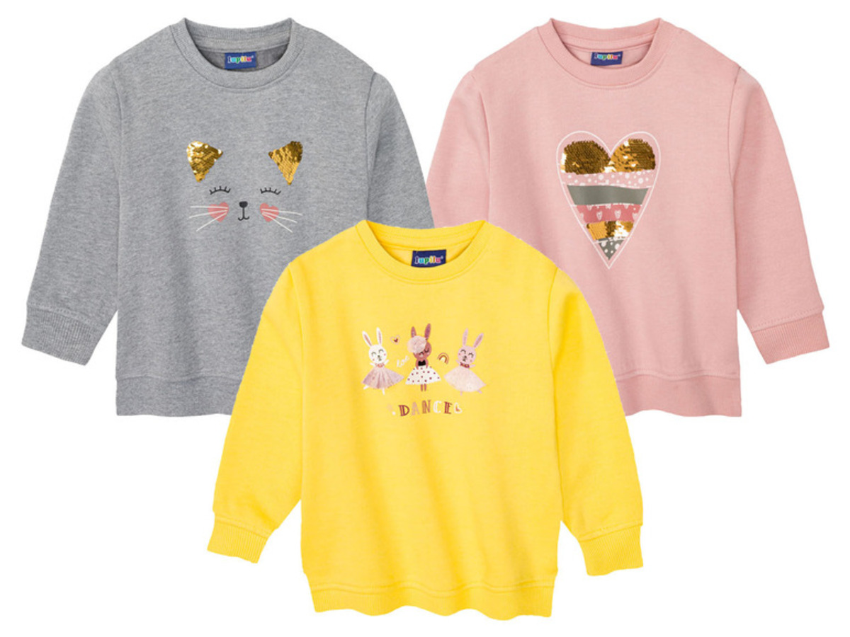 Bild 1 von lupilu Kleinkinder Mädchen Sweatpullover, mit Print