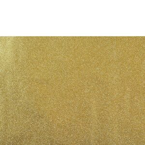 Geschenkpapier Uni mit Glitter, FSC Mix, B:0,7m x L:1,5m, gold