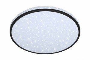 Di-Ka LED CCT Deckenleuchte schwarz, 24 W, 2400 lm, Sternenhimmel, dimmbar, Fernbedienung