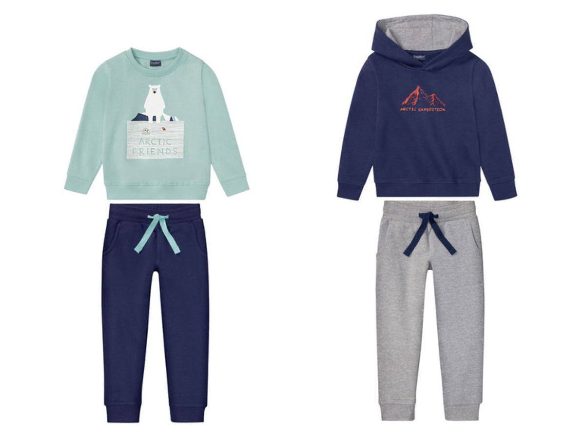 Bild 1 von lupilu Kleinkinder Jungen Sweatanzug, 2-teilig, mit Baumwolle