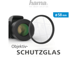 HAMA 58 mm Objektiv Schutzglas, Ø 58 mm