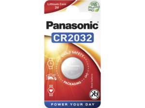 PANASONIC 2B380597 CR2032L/1BP CR2032 Knopfzelle, Li-Ion, 3 Volt