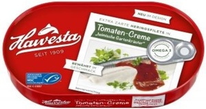 Hawesta Heringsfilets in Tomaten-Creme "Heimische Gartenkräuter" 200 g