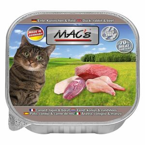 MAC's Cat 16x100g Ente, Kaninchen & Rind