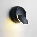 Bild 1 von Stoex - 5W Warmweiß LED Innen Wandleuchte Modern Led Creative 2in1 Eisen Wandleuchte Runde Creative Wandlampe(Schwarz)