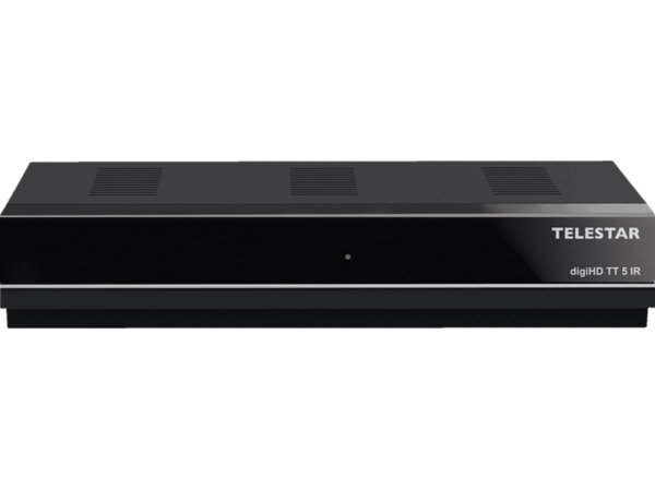 Bild 1 von TELESTAR digiHD TT 5 IR HDTV DVB-T2 Receiver mit Irdeto Entschlüsselung (Empfang von privaten und öffentlich-rechtlichen Sendern), Schwarz