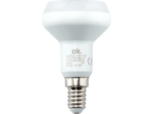 OK. OKLED-AE14-R50-2.9W LED-Lampe E14 Warmweiß 2,9 Watt 196 Lumen