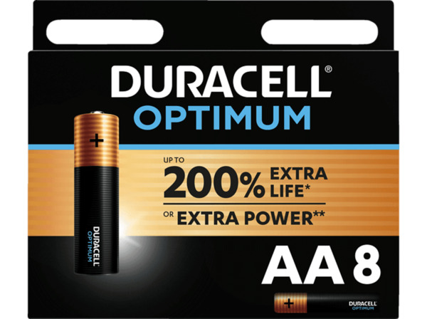 Bild 1 von DURACELL 137684 AA Batterie, Alkaline, 1.5 Volt 8 Stück