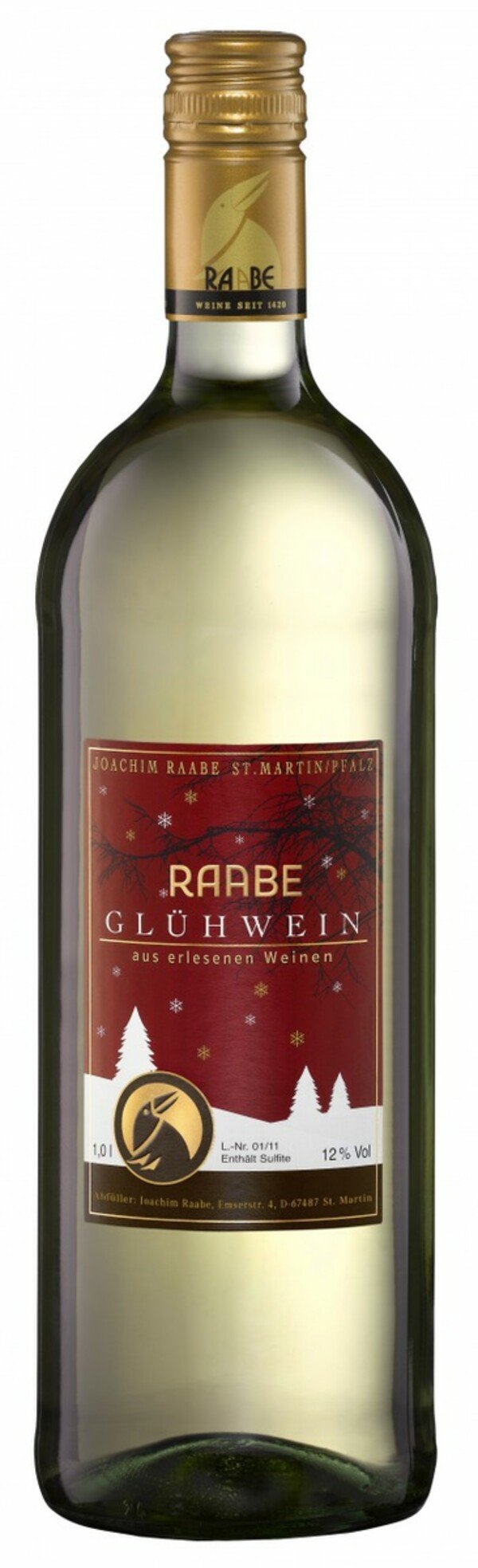 Bild 1 von Raabe Glühwein weiß 1,0 Liter