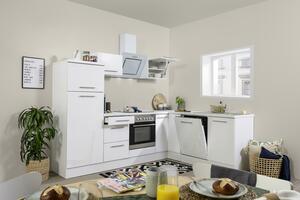 Eckküche mit Geräten 260x200 cm Weiß
