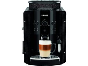 KRUPS EA 8108, Kaffeevollautomat, 1.8 Liter Wassertank, 15 bar, Metall-Kegelmahlwerk, Schwarz