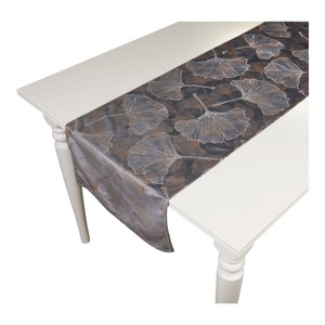 Tischläufer mit Ginkgo-Design, ca. 40x140cm