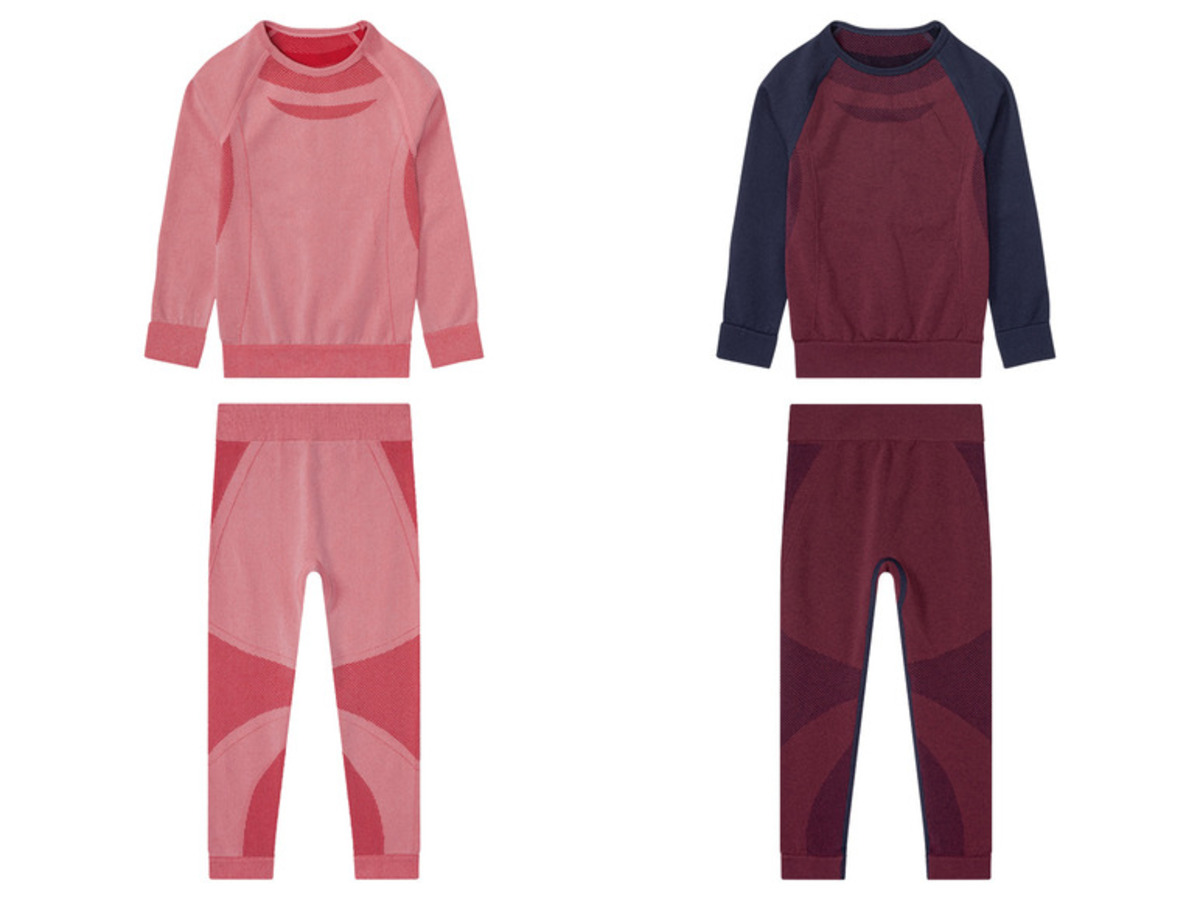 Bild 1 von lupilu Kleinkinder Mädchen Funktionsunterwäsche, 2-teilig, nahtlos