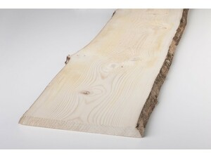 Massivholzbrett Weißtanne mit Baumkante 200 x 27 cm, 28 mm