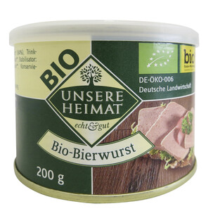 Unsere Heimat Bio Bierwurst 200 g