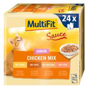 MultiFit Junior Sauce Chicken Mix Multipack 24x100g