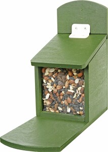 Wildlife Eichhörnchen-Futterautomat Holz grün, Holz, 100% FSC