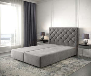 Boxspringgestell Dream-Great 160x200 cm Mikrofaser Taupe