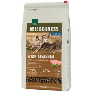 REAL NATURE WILDERNESS Adult Wide Savannah Geflügel mit Wildschwein und Lamm 2,5kg