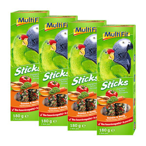 MultiFit Papagei Sticks 4x2er