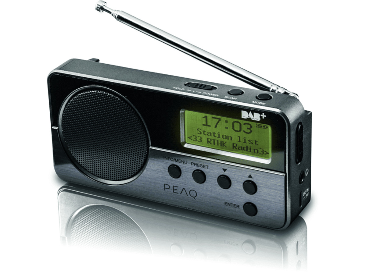 PEAQ PDR050-B-1 DAB+ Radio Portable, DAB+, FM, Schwarz/Metal Von Saturn ...