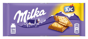 Milka Alpenmilch Schokolade mit TUC-Crackern 87 g