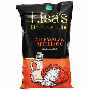 Aroma Snacks BIO Kesselchips Alpensalz & Apfelessig