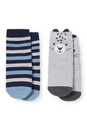 Bild 1 von C&A Multipack 2er-Baby-Anti-Rutsch-Socken, Grau, Größe: 15-17